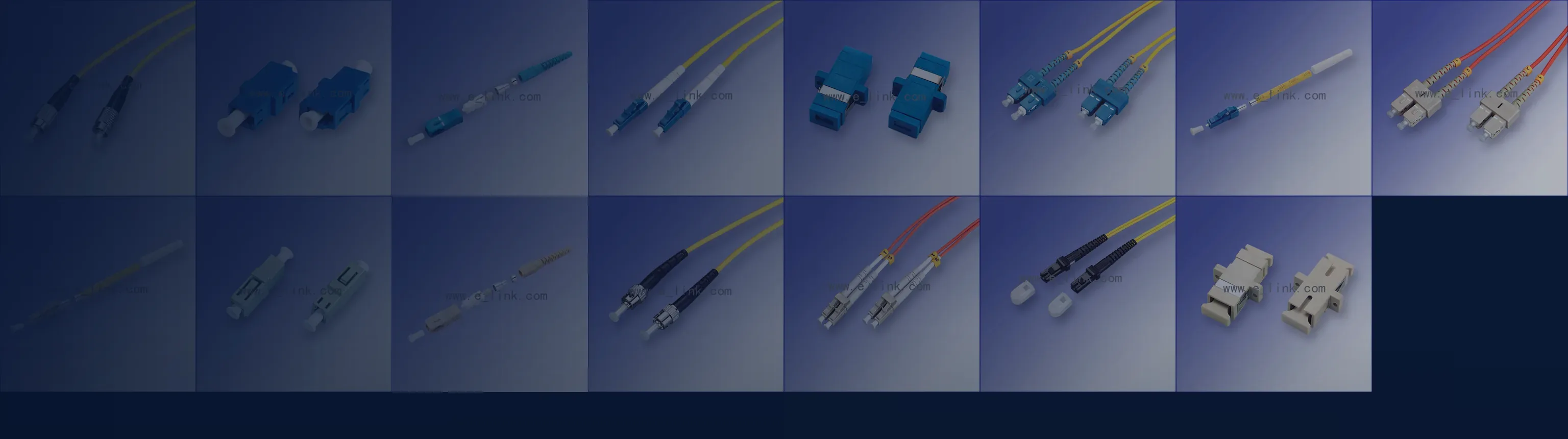 Fiber optic patchcords connectors and adapters made by Ever Expresslink Limited
