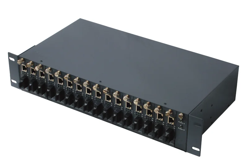 14 media converter rack